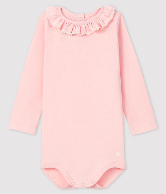 Bodi de manga larga para bebé niña rosa MINOIS