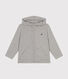 Sudadera con cremallera y capucha de punto de niño