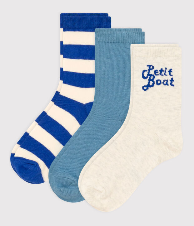 Juego de 3 pares de calcetines de Petit Boat para ni&ntilde;o/ni&ntilde;a multicolor