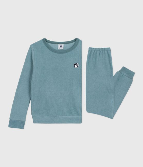Pijama infantil liso de rizo de algodón GOBELIN