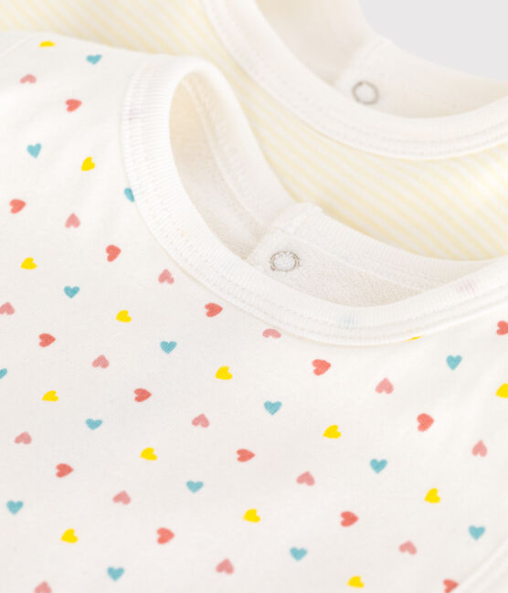 Juego de 2 baberos estampados de algodón para bebé variante 2