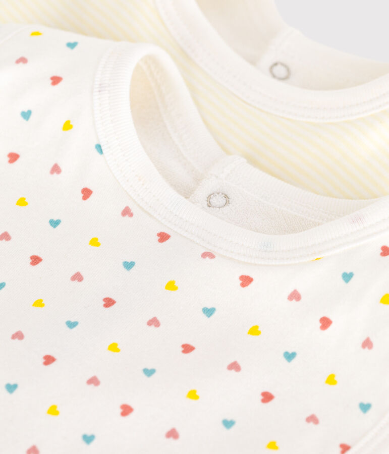Juego de 2 baberos estampados de algod&oacute;n para beb&eacute; multicolor