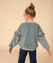 Sudadera lisa de rizo aterciopelado de niña verde BRUT