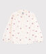 Blusa infantil de manga larga de algodón con corazones