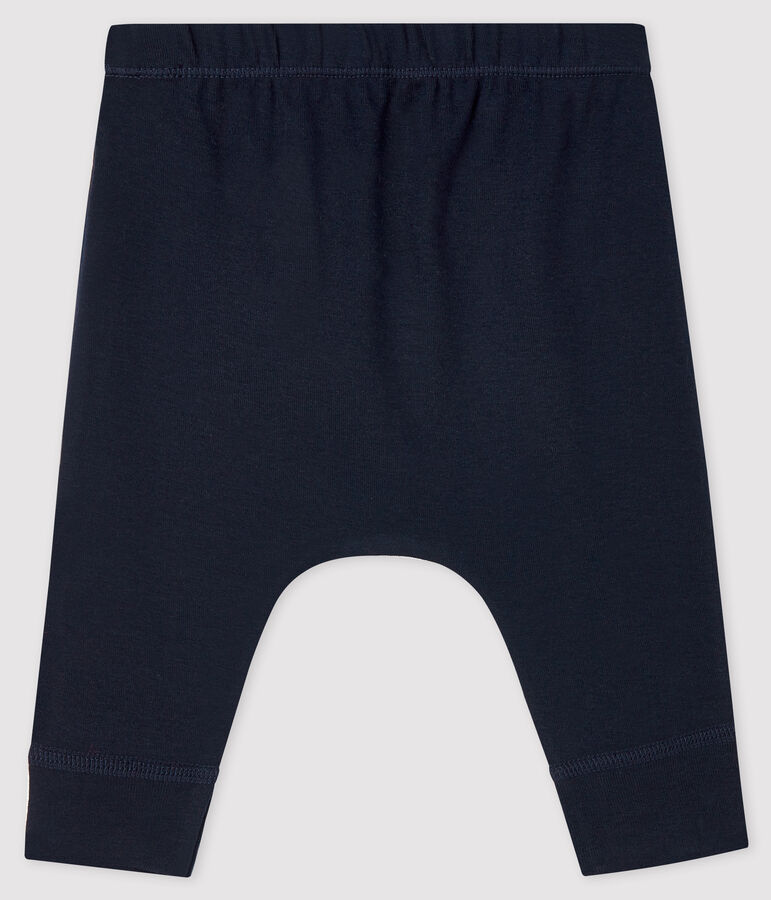 Legging con cabeza de gato de tejido acanalado azul SMOKING