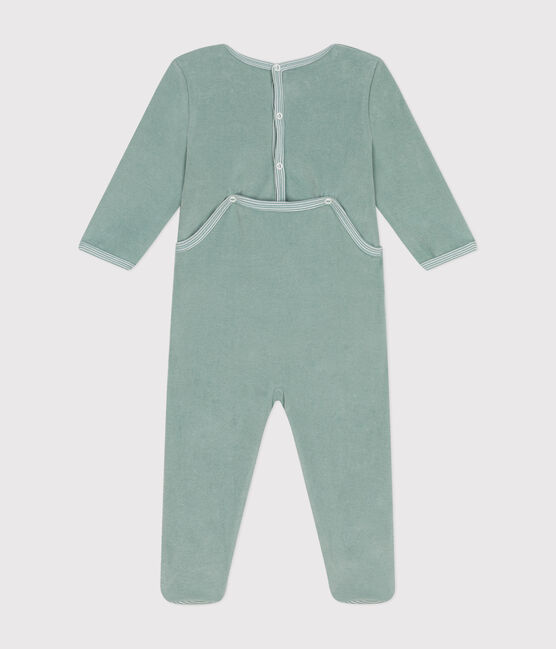 Pijama de terciopelo para bebé verde PAUL