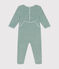 Pijama de terciopelo para bebé verde PAUL