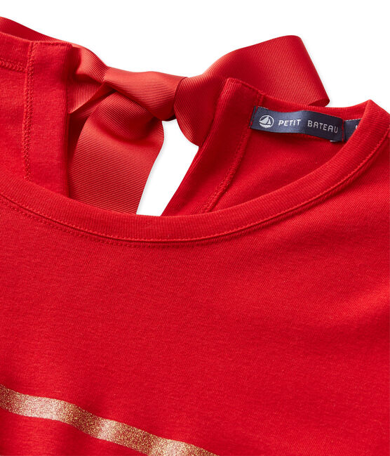 T-shirt femme à rayures paillettes rojo FROUFROU