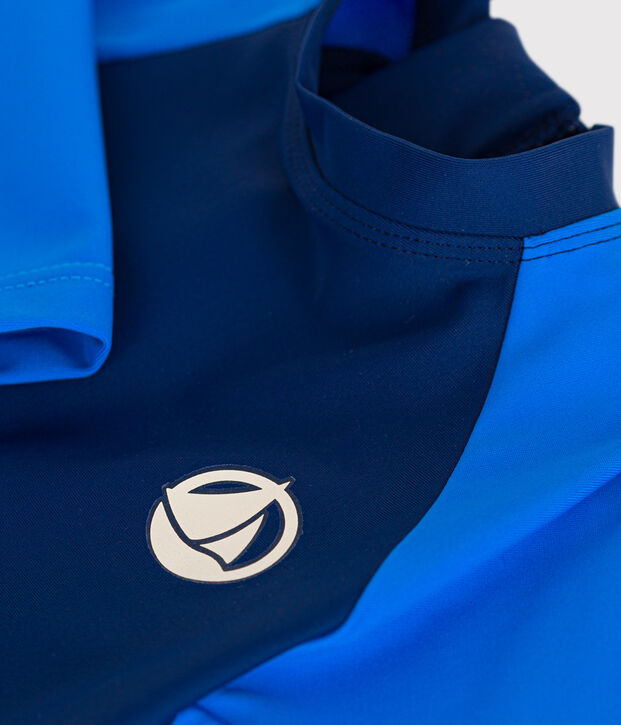 Mono de ba&ntilde;o anti UV para beb&eacute; azul/azul