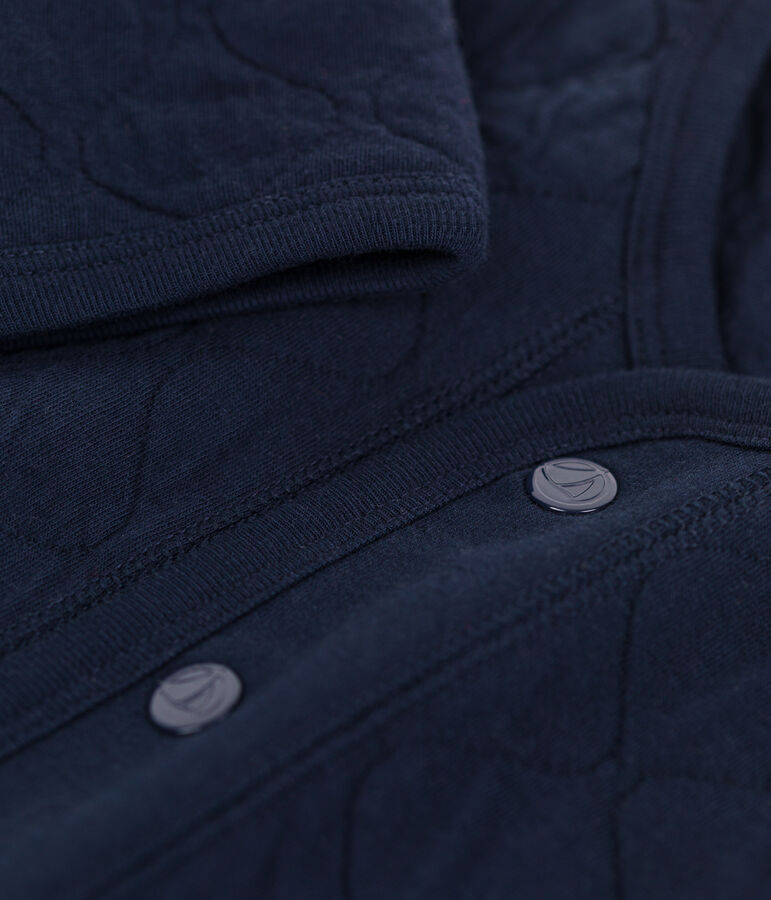 C&aacute;rdigan de t&uacute;bico acolchado para beb&eacute; azul