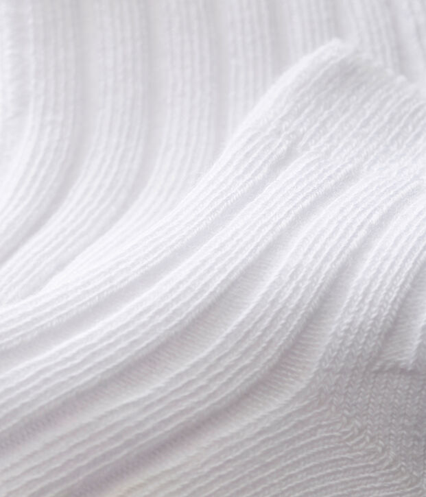 Calcetines de punto para beb&eacute; unisex blanco