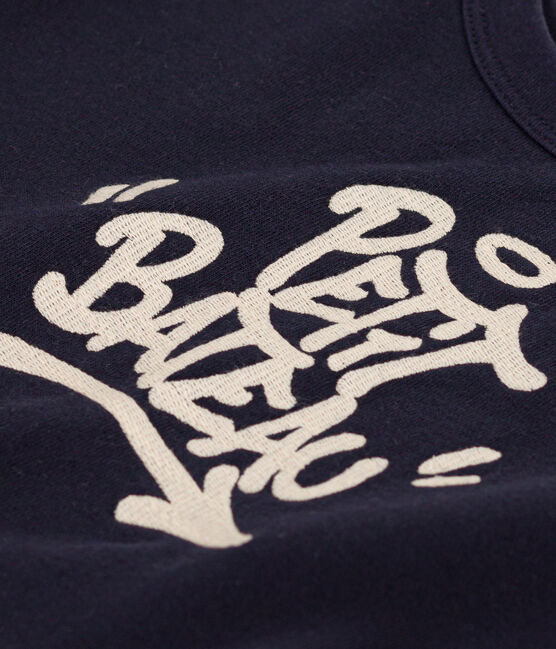 Sudadera de muletón para niño azul SMOKING