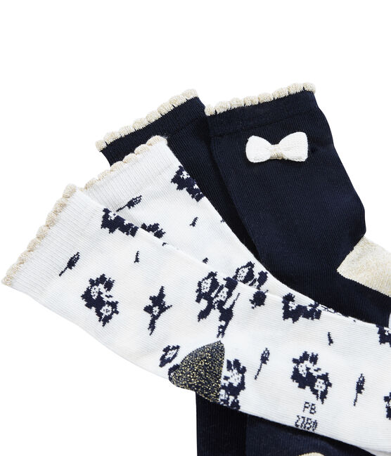 Lote de 2 pares de calcetines infantiles para niña variante 1