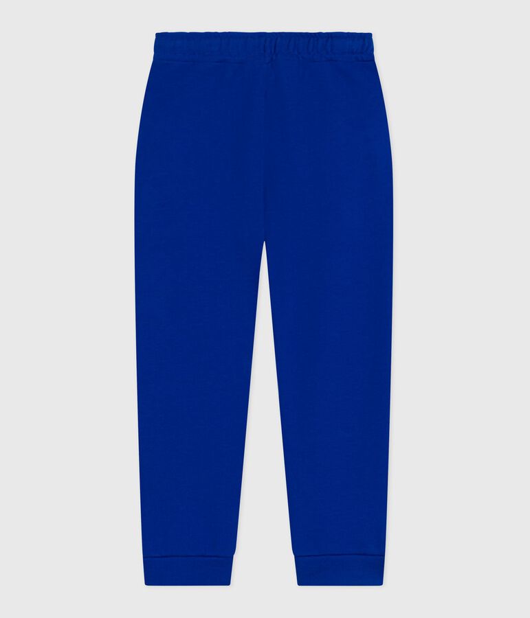 Pantal&oacute;n infantil de jogging liso de algod&oacute;n azul OLYMPIC