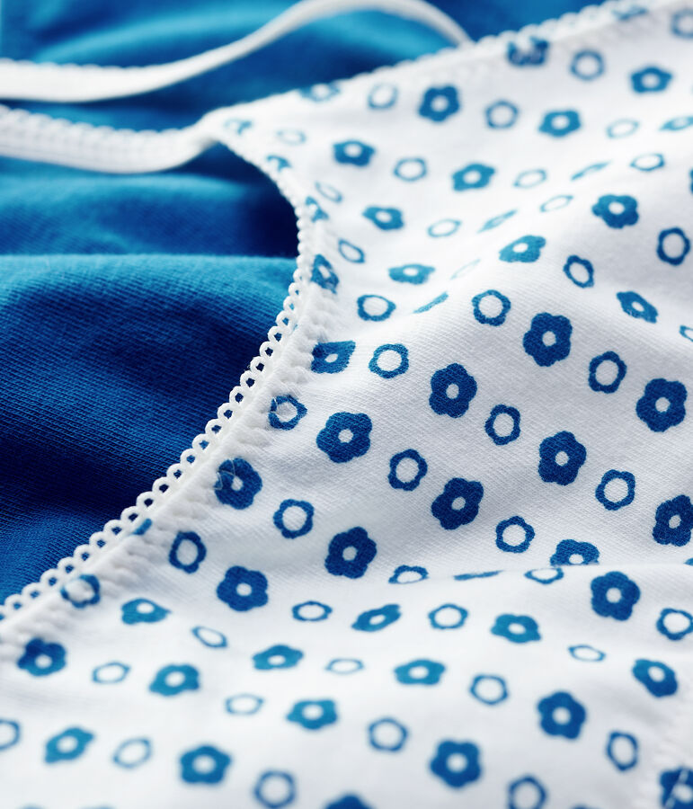 Juego de sujetadores de flor gr&aacute;fica de ni&ntilde;a de algod&oacute;n org&aacute;nico y elastano multicolor