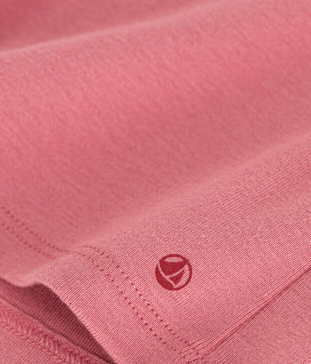 Blusa de algod&oacute;n con cuello para beb&eacute; rosa