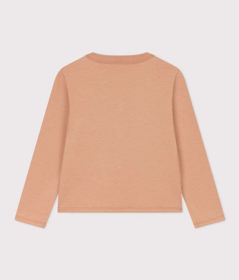 C&aacute;rdigan de algod&oacute;n para ni&ntilde;a beige