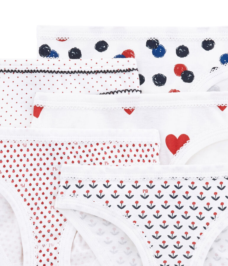 Lote de 5 braguitas para ni&ntilde;a multicolor