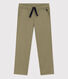 Pantalón de corte normal de sarga de algodón de niño