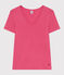 Camiseta La Icónica de algodón a rayas para mujer rosa PEONIA