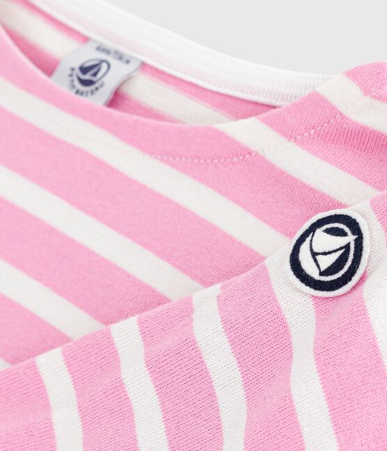 Marinera infantil de algodón rosa BOUDOIR/ MILK