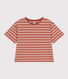 Camiseta la Boxy de algodón a rayas de mujer