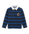 Polo de rugby de rayas para niño azul SMOKING/azul LIMOGES