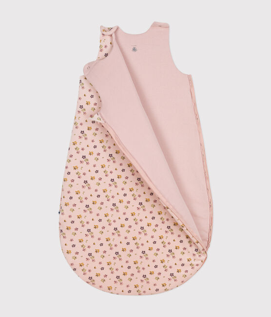 Saco de terciopelo para bebé TOG 3 rosa SALINE/blanco MULTICO