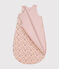 Saco de terciopelo para bebé TOG 3 rosa SALINE/blanco MULTICO