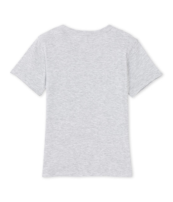 Camiseta de niño con un motivo estampado gris POUSSIERE CHINE