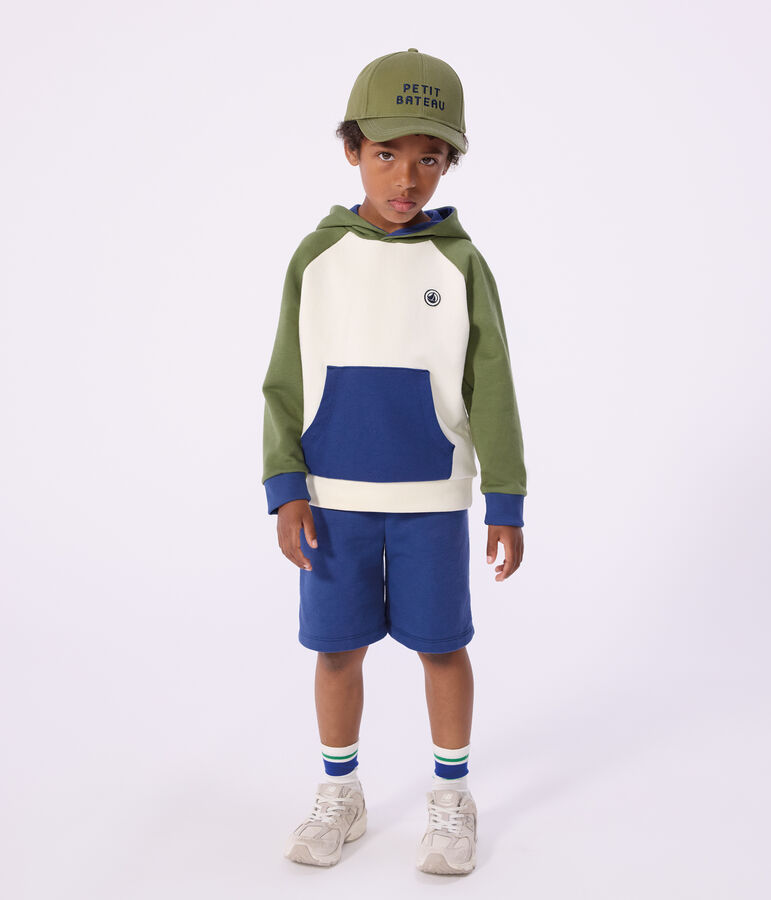 Sudadera infantil de algod&oacute;n con capucha MILK/ MULTICO