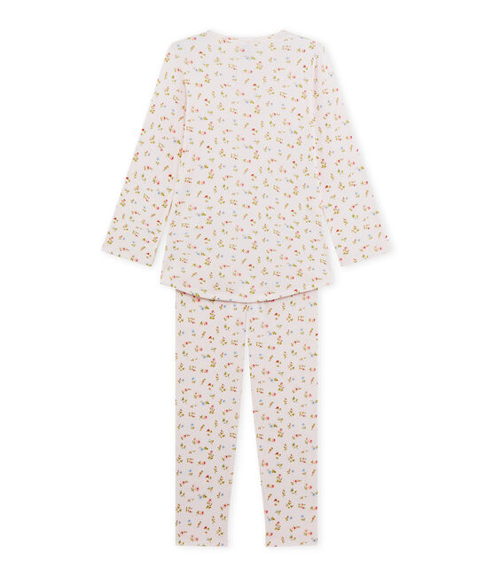 Pyjama fille à imprimé petites fleurs rosa VIENNE/blanco MULTICO