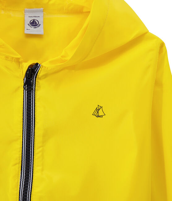 Corta viento infantil milrayas JAUNE