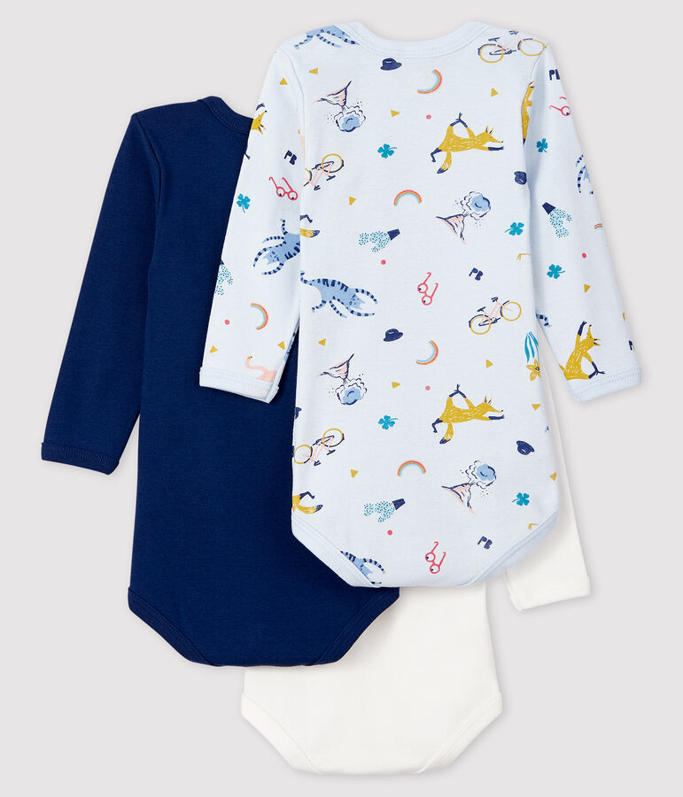 Juego de 3 bodis de manga larga para beb&eacute; ni&ntilde;o variante 1