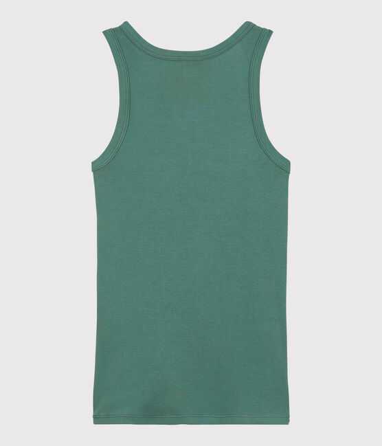Camiseta de tirantes emblemática de algodón de mujer verde VALLEE