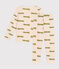 Pijama infantil de algodón con estampado animal blanco AVALANCHE/ MULTICO