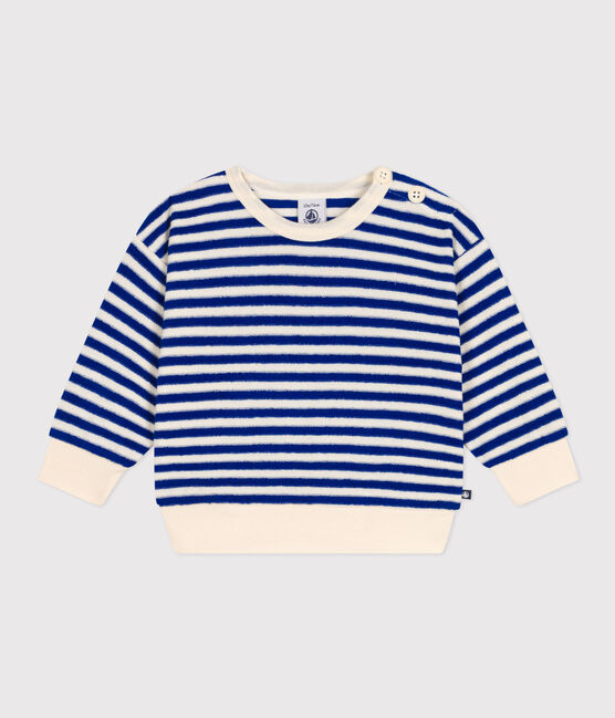 Sudadera de rizo para bebé azul SURF/ AVALANCHE