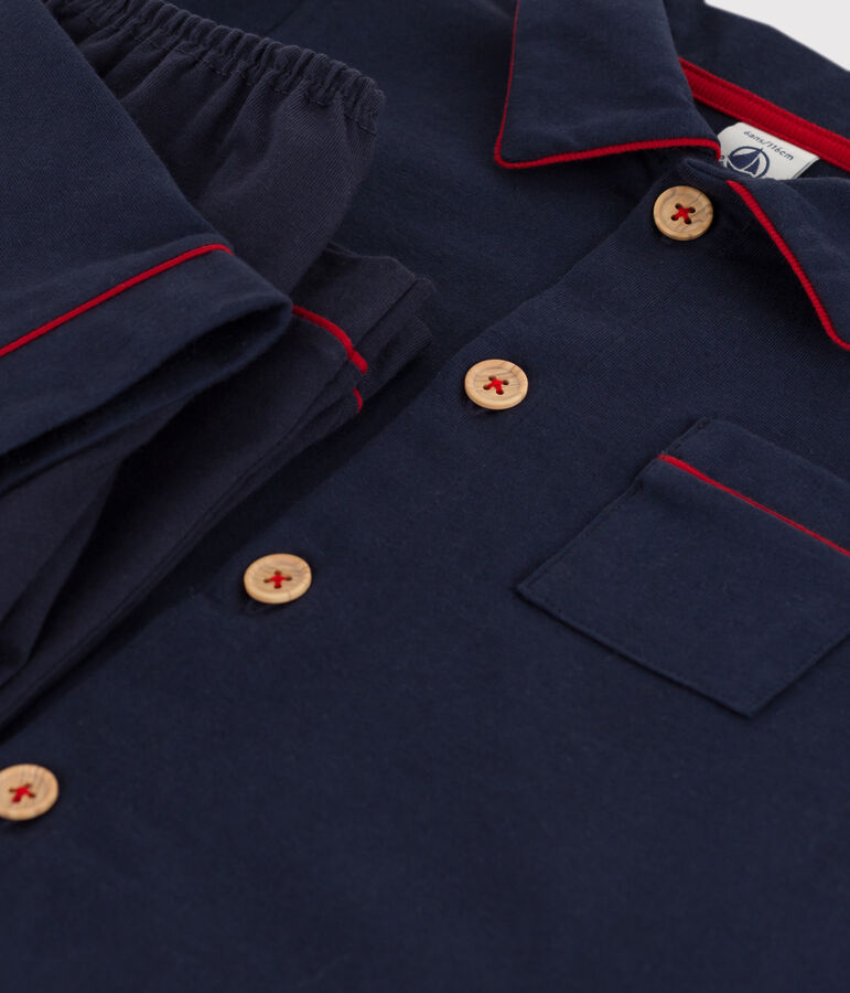 Pijama de algod&oacute;n para ni&ntilde;o azul