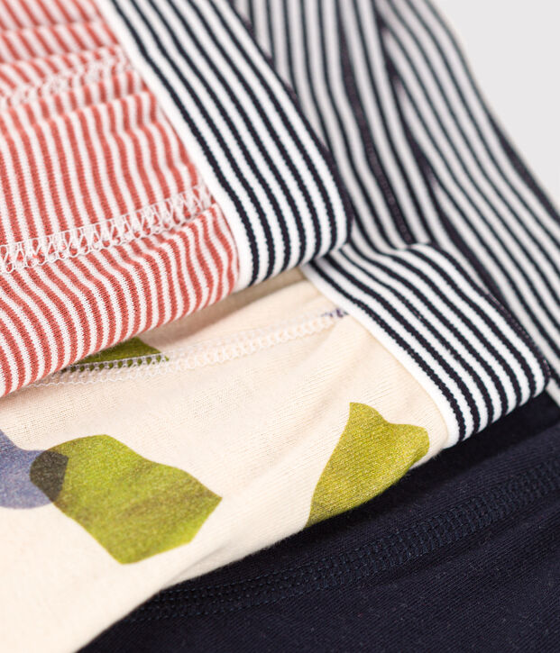 Juego de 3 b&oacute;xeres infantiles de algod&oacute;n multicolor