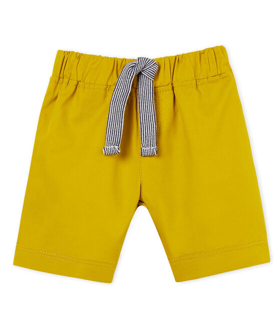 Shorts de sarga para bebé niño verde BAMBOO