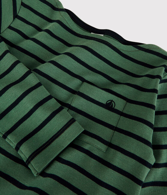 Camiseta de algodón de niña/niño verde VALLEE