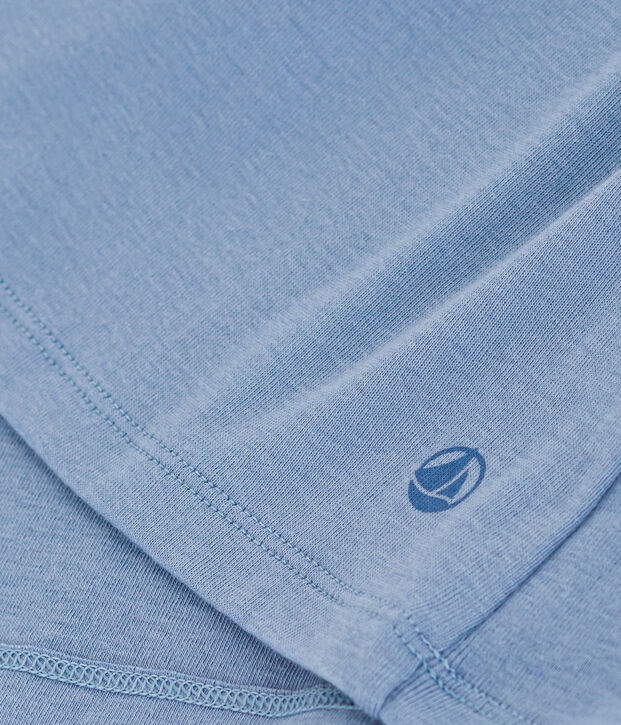 Camiseta L'ICONIQUE de algod&oacute;n con cuello redondo para mujer azul