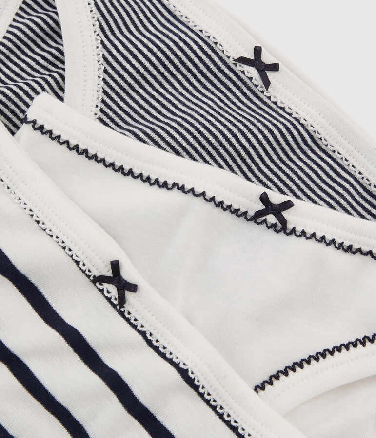 Lote de 3 braguitas de rayas de chica variante 1