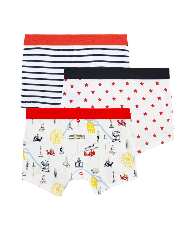 Tr&iacute;o de b&oacute;xers para ni&ntilde;o multicolor