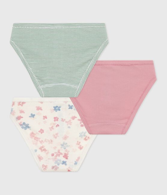 Juego de braguitas infantiles de algodón con estampado de flores variante 1