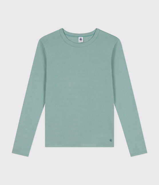 Camiseta L'ICONIQUE de algodón con cuello redondo para mujer verde PAUL