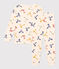 Pijama infantil de algodón con estampado blanco AVALANCHE/ MULTICO