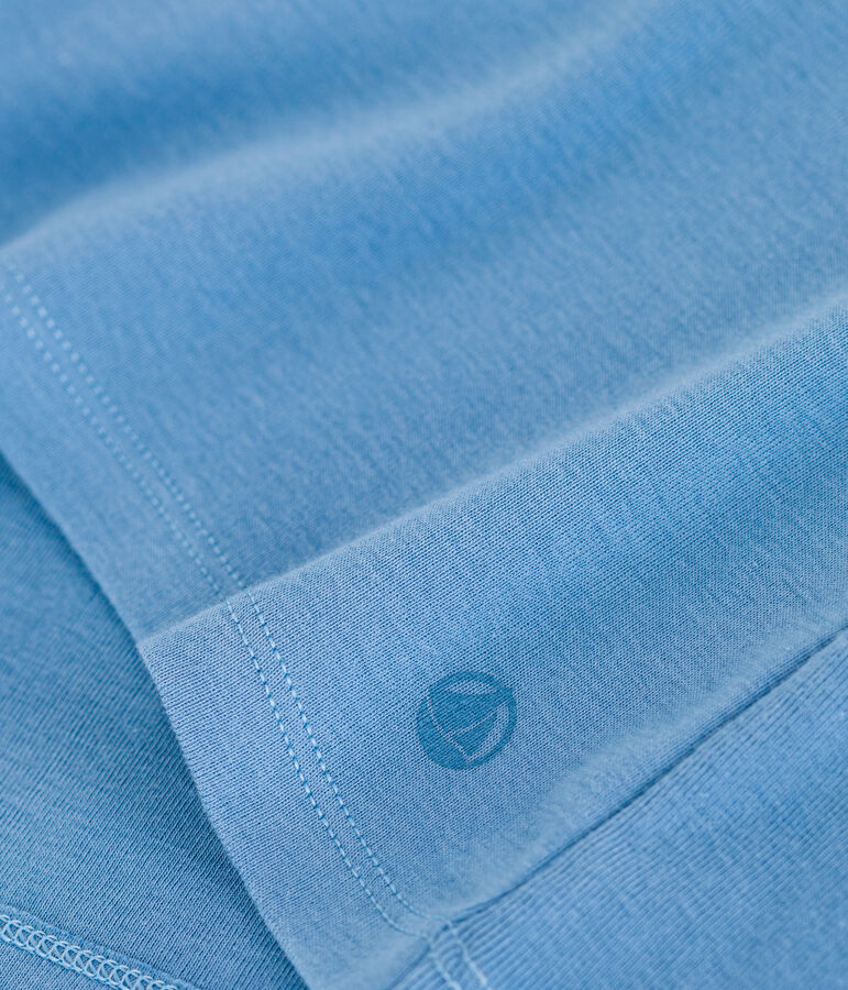 Camiseta Ic&oacute;nica lisa de algod&oacute;n para mujer azul