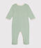 Pijama de algodón para bebé verde HERBIER