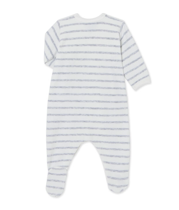 Dors bien b&eacute;b&eacute; ray&eacute; blanco/gris